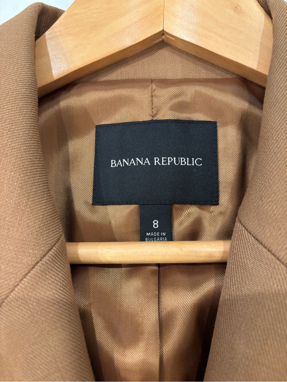 Banana Republic Double-Breasted Blazer in Camel Brown - Picture 3 of 6